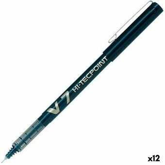 Penna för flytande bläck Pilot V-7 Hi-Tecpoint Svart 0,5 mm (12 antal)