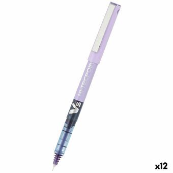 Penna för flytande bläck Pilot V-5 Hi-Tecpoint Violett 0,3 mm (12 antal)