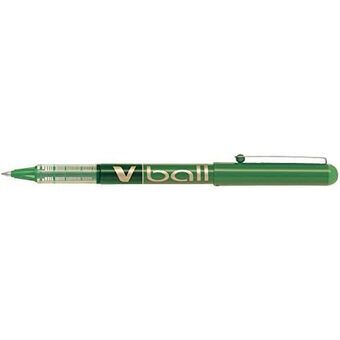 Liquid ink ballpoint pen Pilot Roller V-Ball 0,7 Grön 12 antal