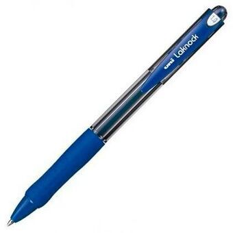 Penna för flytande bläck Uni-Ball Rollerball Laknock SN-100 Blå 0,4 mm (12 Delar)