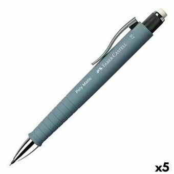 Pennset Faber-Castell Poly Matic Grå 0,7 mm (5 antal)