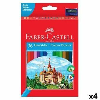 Färgpennor Faber-Castell Multicolour (4 antal)