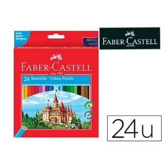 Färgpennor Faber-Castell 120124 Multicolour 24 Delar (24 Delar)