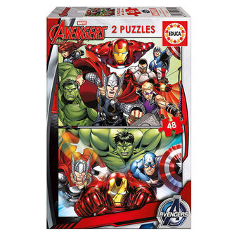 Barnpussel Marvel Avengers Educa (2 x 48 pcs)