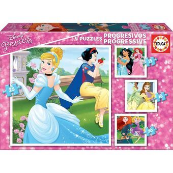 Set 4 pussel   Princesses Disney Magical         16 x 16 cm  