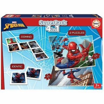 Utbildningsspel Educa Superpack Spider-man Multicolour (1 Delar)