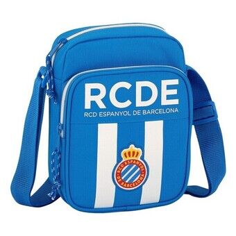 Handväska RCD Espanyol Blå Vit (16 x 22 x 6 cm)