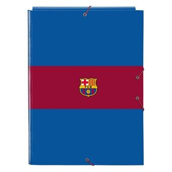 Folder F.C. Barcelona M068 Rödbrun Marinblå A4