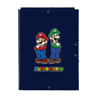 Folder Super Mario Marinblå A4