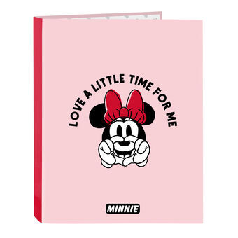 Ringpärm Minnie Mouse Me time Rosa A4 (26.5 x 33 x 4 cm)