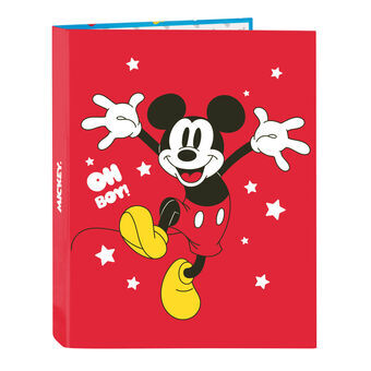 Ringpärm Mickey Mouse Clubhouse Fantastic Blå Röd A4 26.5 x 33 x 4 cm