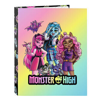 Ringpärm Monster High Creep Svart A4 26.5 x 33 x 4 cm