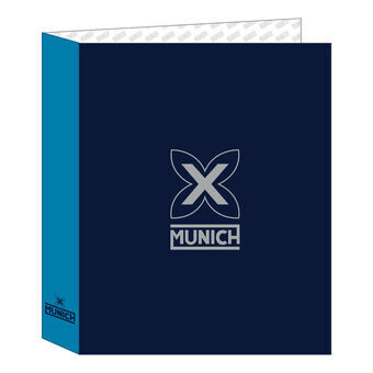 Ringpärm Munich Nautic Marinblå A4 27 x 33 x 6 cm
