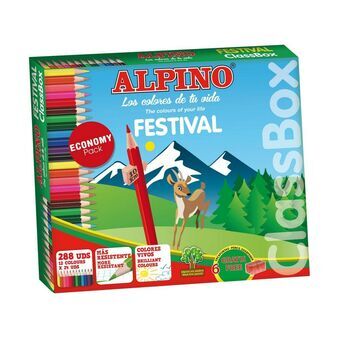 Färgpennor Alpino Festival 288 antal Multicolour