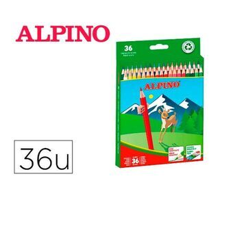 Färgpennor Alpino AL010600 Multicolour 36 Delar