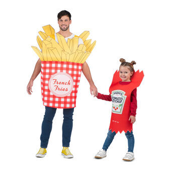 Maskeraddräkt vuxna My Other Me One size Pommes frites Ketchup
