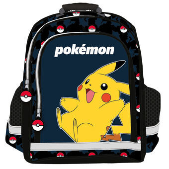 Skolryggsäck Pokémon Pokeball Blå Svart