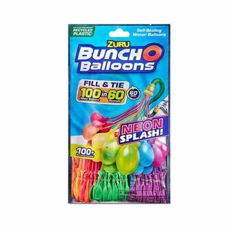 Vattenballonger med pump BunchO Multicolour 12 Delar