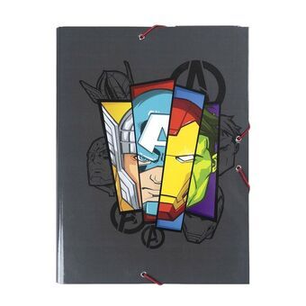Folder The Avengers A4 Svart (24 x 34 x 4 cm)
