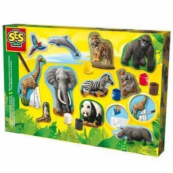 Modellera Spel SES Creative Molding and Painting - Animals