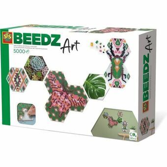 Set SES Creative Beedz Art - Hex tiles Botánica (FR)