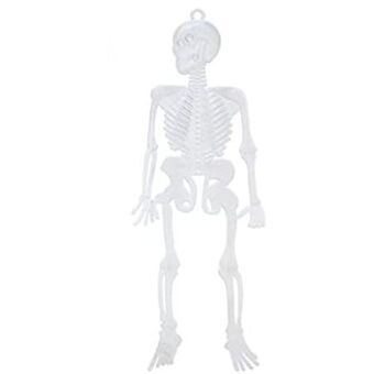 Halloweendekorationer Skelett Vit Multicolour 25 x 15 cm (12 antal)