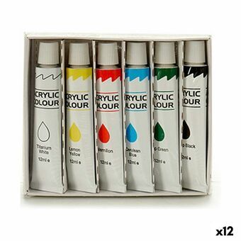 Målarset Multicolour Akrylfärg 12 ml (12 antal)