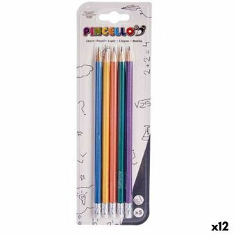 Set med pennor Multicolour Bakverk Trä (12 antal)