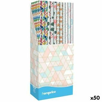 Presentpapper Europrice Melody Multicolour Rulle 70 x 200 cm (50 antal)