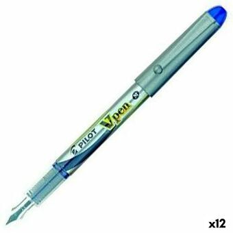Penna för flytande bläck Pilot V Pen Kalligrafipenna Disponibel Blå 0,4 mm (12 antal)