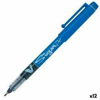 Penna för flytande bläck Pilot V Sign Pen Blå 0,6 mm (12 antal)