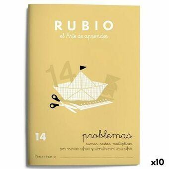 Matematik övningsbok Rubio Nº 14 A5 spanska 20 Blad (10 antal)