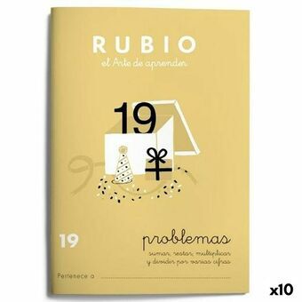 Matematik övningsbok Rubio Nº19 A5 spanska 20 Blad (10 antal)