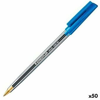 Penna Staedtler Stick 430 Blå (50 antal)