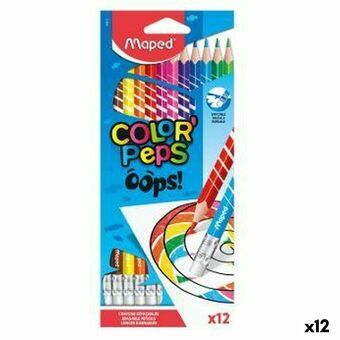 Färgpennor Maped Color\' Peps Multicolour 12 Delar (12 antal)