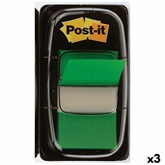 Klisterlappar Post-it Index 25 x 43 mm Grön (3 antal)