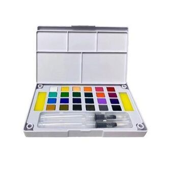 Sats med vattenfärger Alex Bog POCKETBOX ARTIST 26 Delar Multicolour