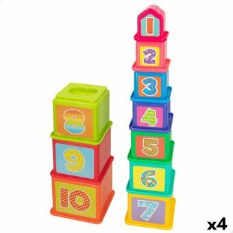 Staplingsbara block PlayGo 10,2 x 50,8 x 10,2 cm 4 antal