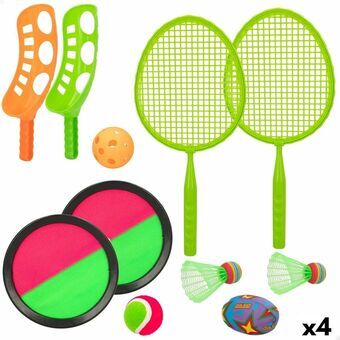Racket-set Colorbaby Extern 4-i-1 20 x 43,5 x 0,5 cm (4 antal)