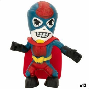 Actionfigurer Eolo Super Masked Pepper Man 14 x 15,5 x 5,5 cm Elastisk (12 antal)