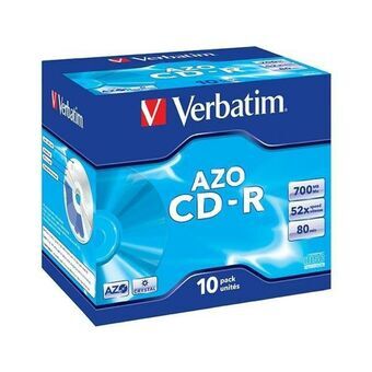 CD-R Verbatim Crystal 10 antal 700 MB 52x