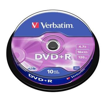 DVD+R Verbatim 10 antal 4,7 GB 16x