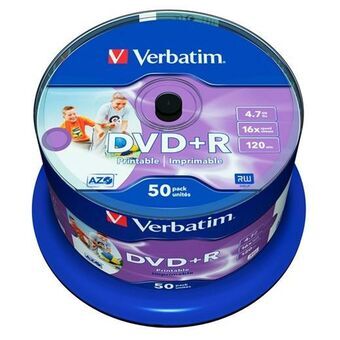 DVD-R Verbatim    50 antal 4,7 GB 16x (50 antal)
