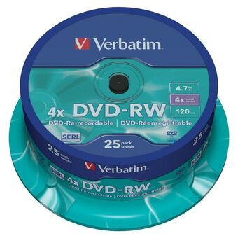 DVD-RW Verbatim    25 antal Multicolour 4x 4,7 GB