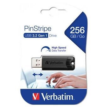 USB-minne Verbatim PinStripe 3.0 Svart