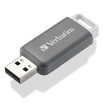 Minnessticka Verbatim V DataBar Hi-Speed 128 GB USB 2.0 Indragbar Grå