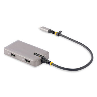 Dockstation Startech 104B-USBC-MULTIPORT Grå 4K Ultra HD Svart/Silvrig
