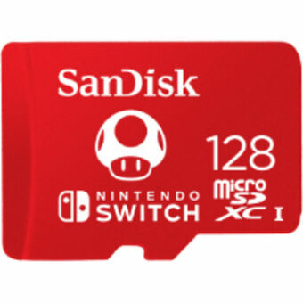 Micro-SD kort SanDisk SDSQXAO-128G-GNCZN Rojo/Blanco Röd 128 GB Micro SDXC