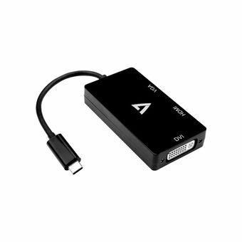 USB C till HDMI Adapter V7 V7UC-VGADVIHDMI-BLK  Svart