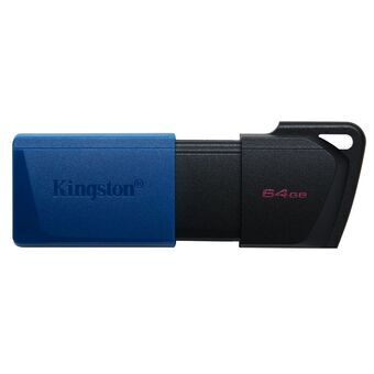Minnessticka Kingston DTXM/64GB Nyckelkedja Svart Blå Svart/Blå 64 GB